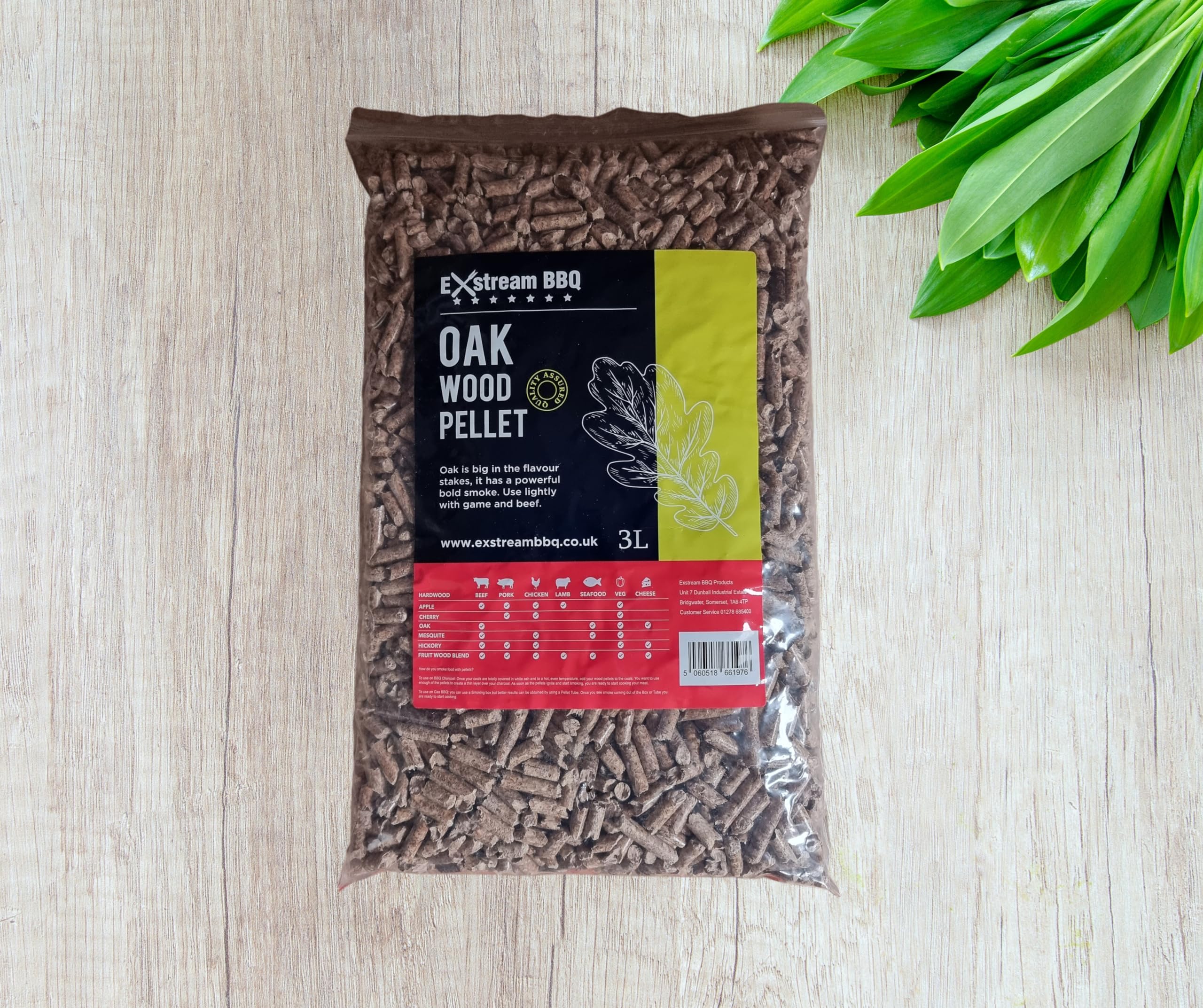 Exstream BBQ 3L Pellet - 8 Species - For Use With Ninja Electric Smokers & Ooni Pizza Ovens (Oak)