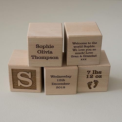 personalised baby blocks uk