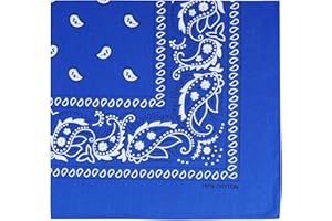 One Piece Novelty Bandanas Paisley Cotton Handkerchief……