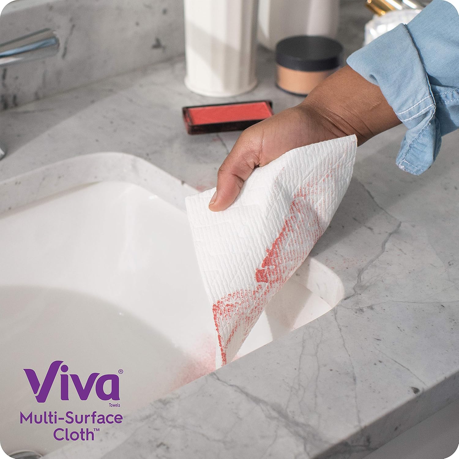 Viva Multi-Surface Cloth Choose-A-Sheet Kitchen Paper Towels, White, 24 Double Rolls (110 Sheets per Roll): Health & Personal Care