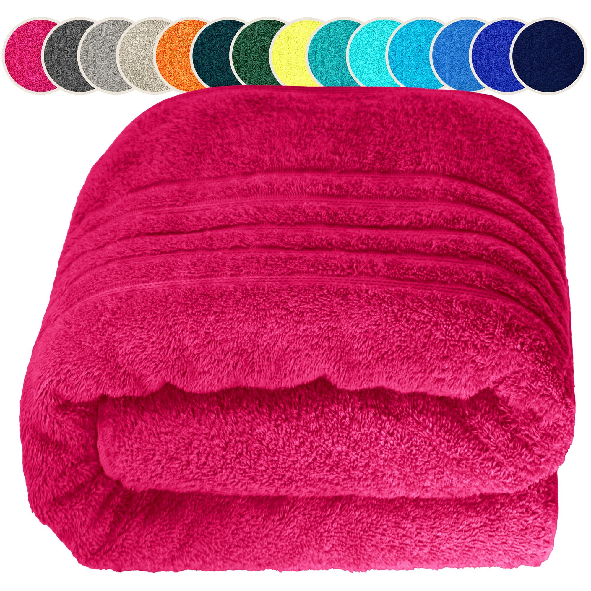 Lashuma sauna towel for woman 85x200 cm, bath towel colour: rhubarb red, London terry towel