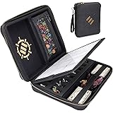 ENHANCE Tabletop RPG Organizer Case - DnD Organizer with Built-in Character Sheet Holder and Erasable Scribe Panel, Dice Roll