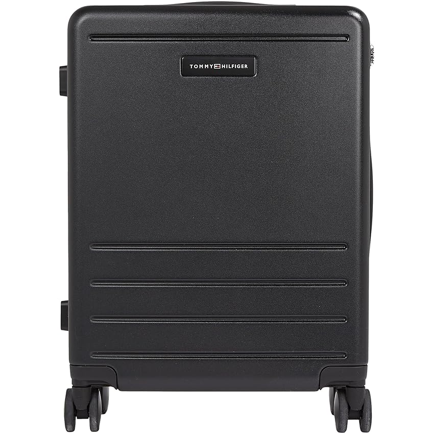 Tommy Hilfiger Unisex Valigia Cabin Size Bagaglio a Mano, Nero (Black)