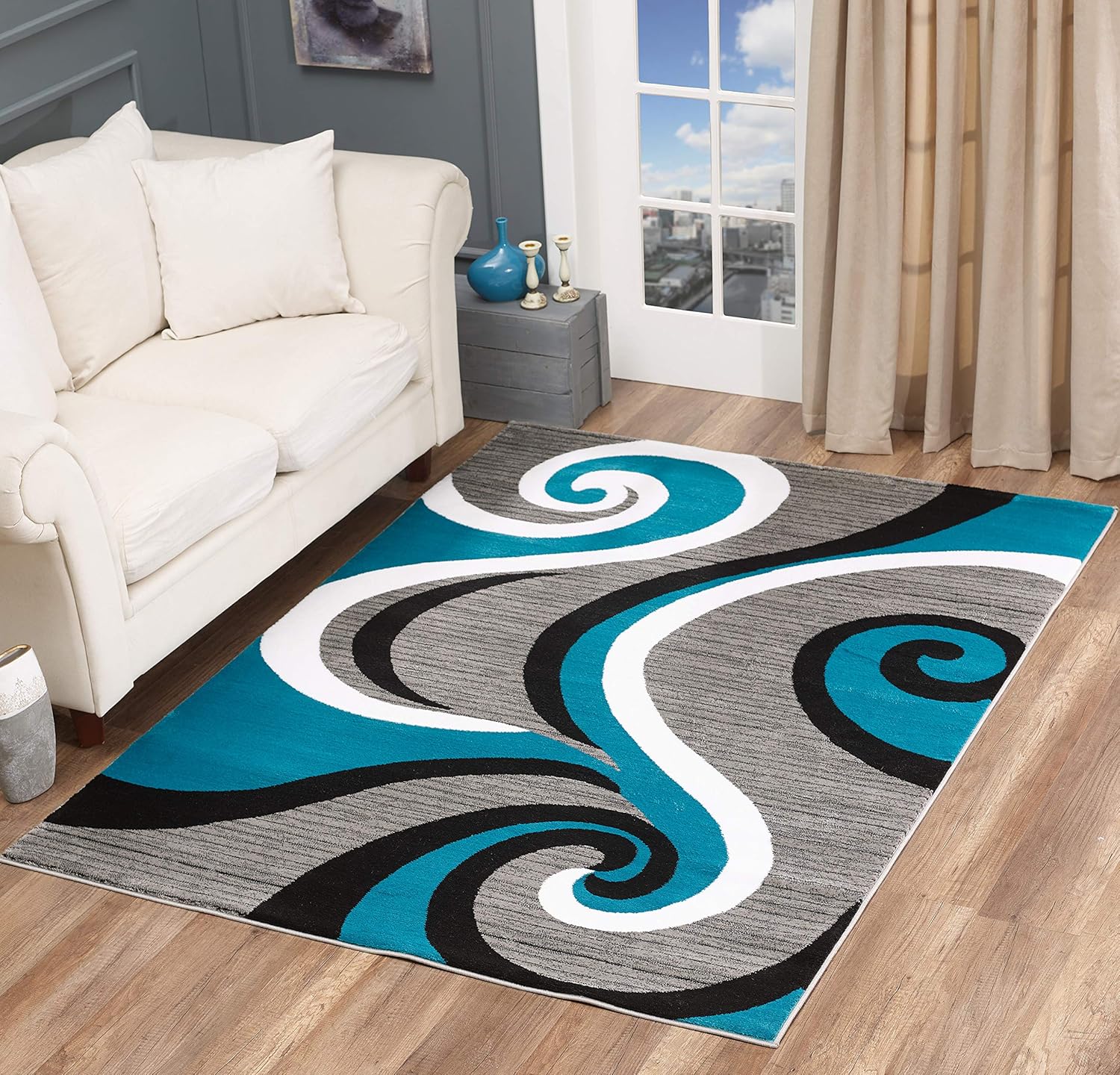 Best living room rugs 10×12 clearance blue grey