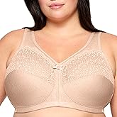 Full Figure Plus Size MagicLift Moisture Control Bra Wirefree #1064