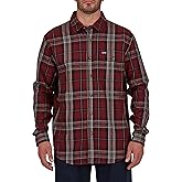 Smith's Workwear Mens Plaid Pocket Flannel Button-up ShirtButton Down Shirt