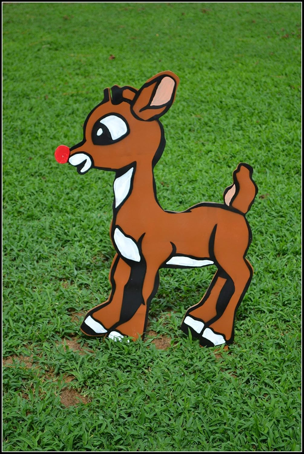 Christmas Yard Art, Rudolph Yard Art, Outdoor Christmas
