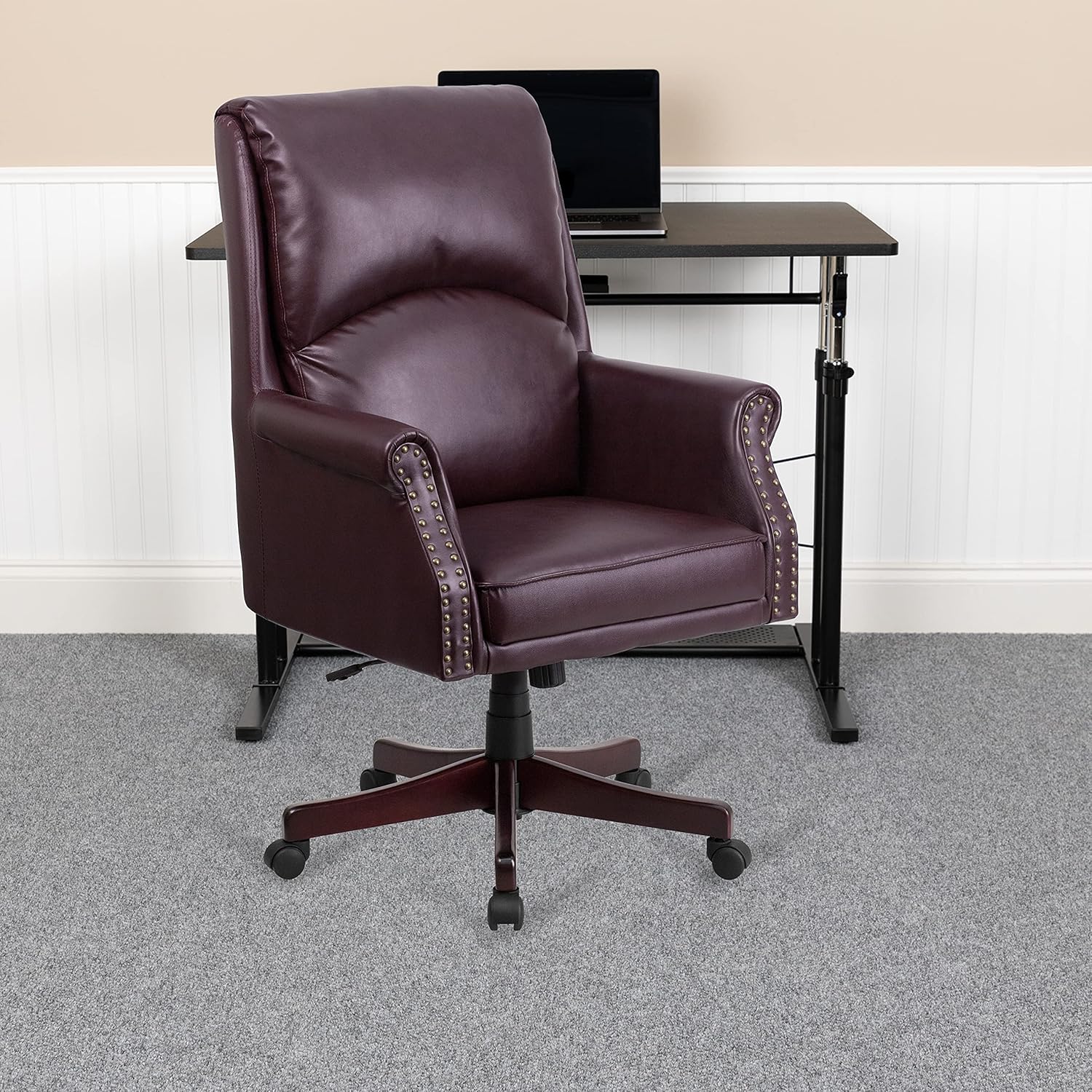 Flash Furniture Burgundy High Back Chair