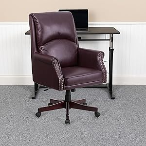 Flash Furniture Burgundy High Back Chair