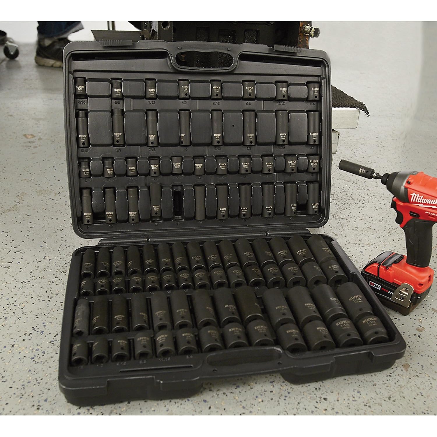 8in. Klutch Impact Socket Set 
