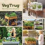 VegTrug 8 Pocket Herb Planter Natural – Raised Bed for Herbs view 9