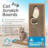 SOL Cat Scratching Board 37x12cm 2pk Reversible Cardboard Feline Toy view 2