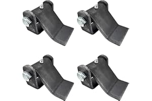 SIDCO SUPPLY 4 Pack - Dump Trailer Hinges - Trailer Door Strap - Heavy Duty – Truck Hinges – Weld On Hinge – Steel Weld On Strap – Leaf Style - Tailgate Hinge for Door Gate Body with Grease Zerk (4 PCS)