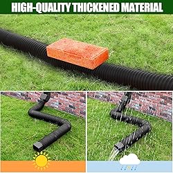 2 Pack Rain Gutter Downspout Extensions, Upgraded