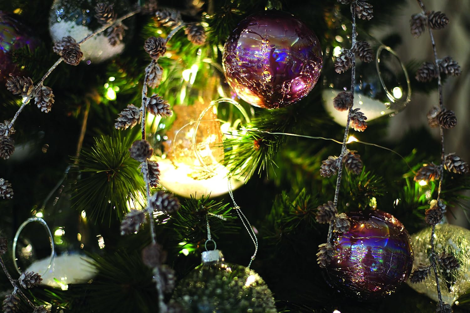 Festive Productions 20L LED Naked Silver Wire Lights, Warm White - Image 5