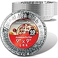 Stock Your Home 9 Inch Aluminum Tart Pie Pans (10 Count) - Disposable & Recyclable Large Pie Pan - Foil Pie Tin for Bakeries, Cafes, Restaurants - Durable Large Foil Pans for Pies, Fruit Tarts, Quiche