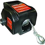 Keeper KWSL2000RM 12V DC Rapid Mount Portable Winch with Handheld Remote - 6000 lbs. Load Capacity