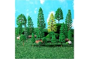 ALDMIO 40Pcs Mixed Model Trees, Fake Mini Trees for Crafts，1.2-6 Inch Mixed Model Tree for Diorama Building Model Trees Cake Decorations Train SceneryFairy Garden