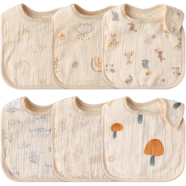Snap Muslin Bibs for Girls, 3-Pack Baby Bibs for Infants, Newborns and Toddlers, 100% Cotton Muslin Absorbent & Soft Layers, Adjustable Snaps,Animal Jungle, 0-36Month Animal Jungle Snap Muslin Bibs for Girls, 3-Pack Baby Bibs for Infants, Newborns and Toddlers, 100% Cotton Muslin Absorbent & Soft Layers, Adjustable Snaps,Animal Jungle, 0-36Month Animal Jungle