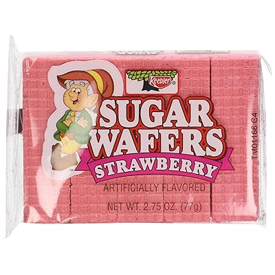 Keebler Strawberry Sugar Wafers Twelve 2.75 Ounce Packs