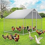 RITSU Large Metal Chicken Coop Run for 6/10