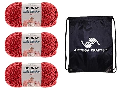 Amazon Com Bernat Knitting Yarn Baby Blanket Tiny Red Barn 3