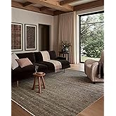 Loloi Amber Lewis Molly Collection MOL-05 Lagoon/Natural 5'-3" x 7'-9" Low Pile Area Rug