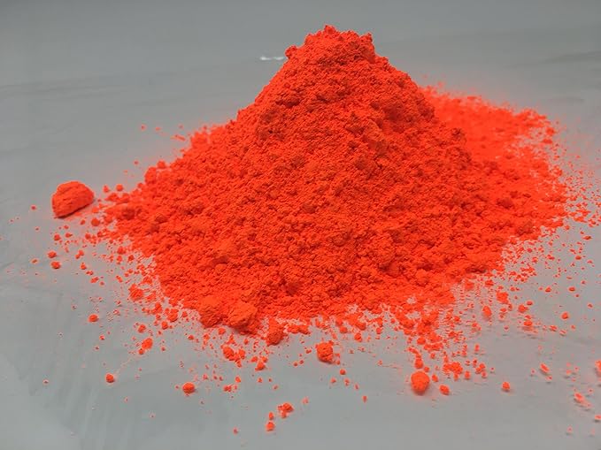 100g Hochwertige Polyment NEON fluoreszierende Leuchtpigmente Tagesleuchtpigmente fluoreszierende rot, weiß, lila, hellblau, 
