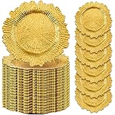 Aazon.co | Tanlade 50 Pcs 13 Inch Charger Plates Bulk Round Wedding Chargers Plastic Dinner - View #8
