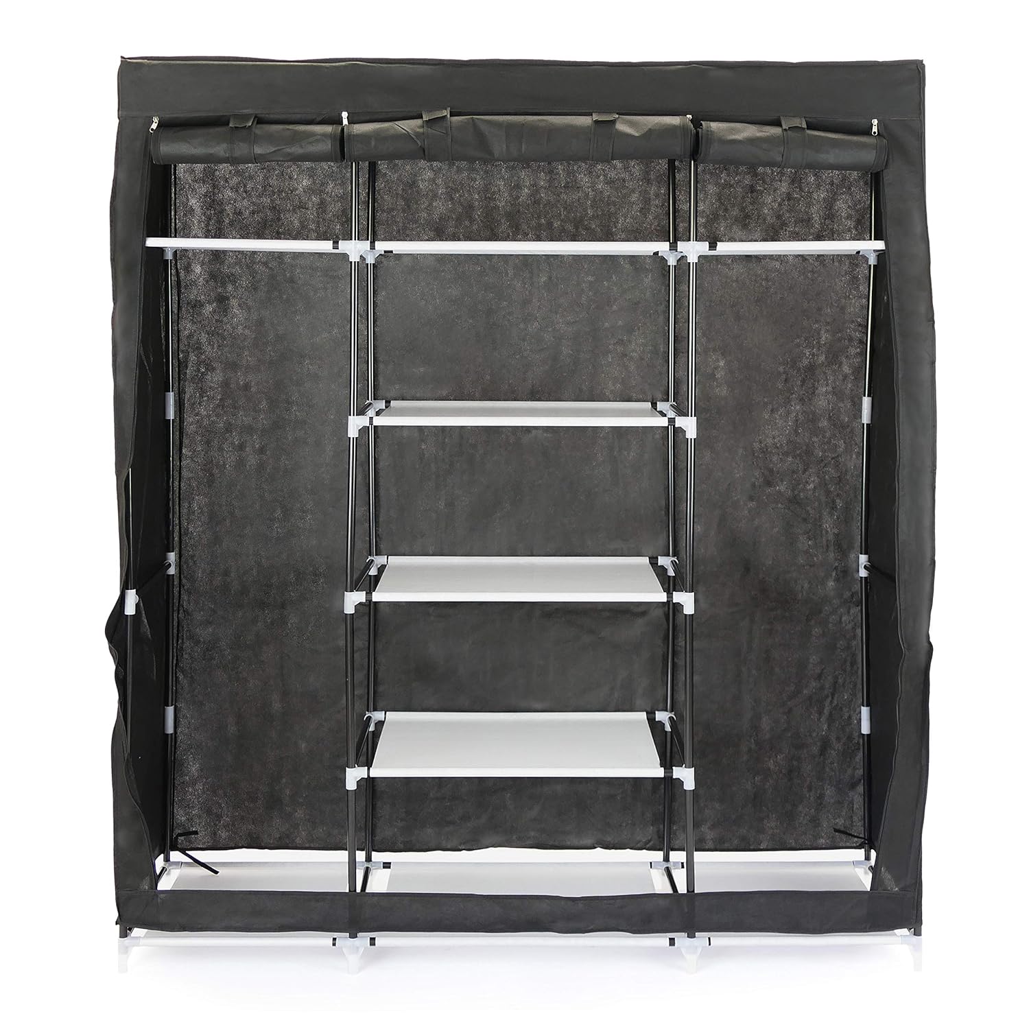 dx031 armoire penderie garderobe en tissu amovible 150 x 45 x 175 cm