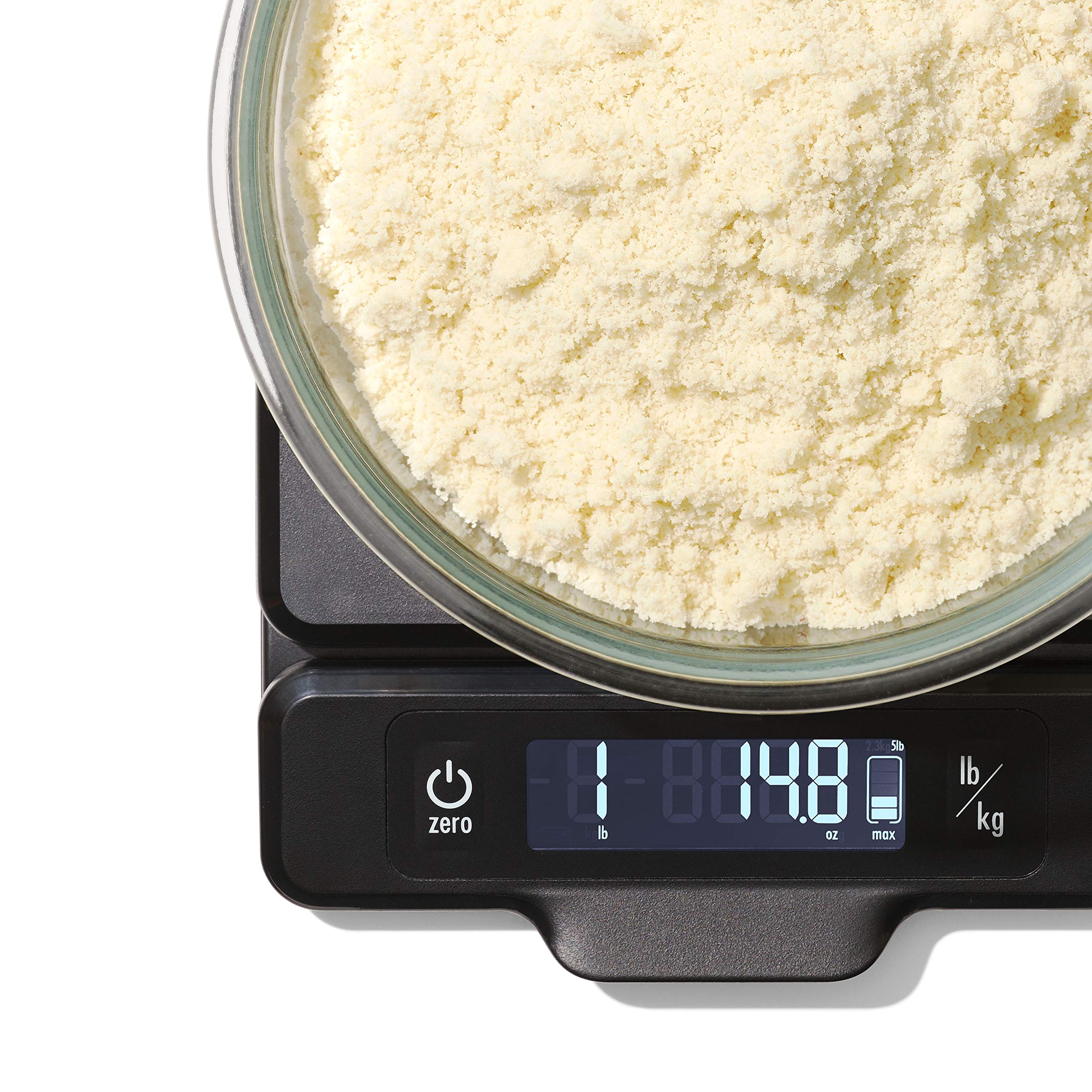 OXO Good Grips 5-lb Kitchen Scale with Pull-Out Display, Black