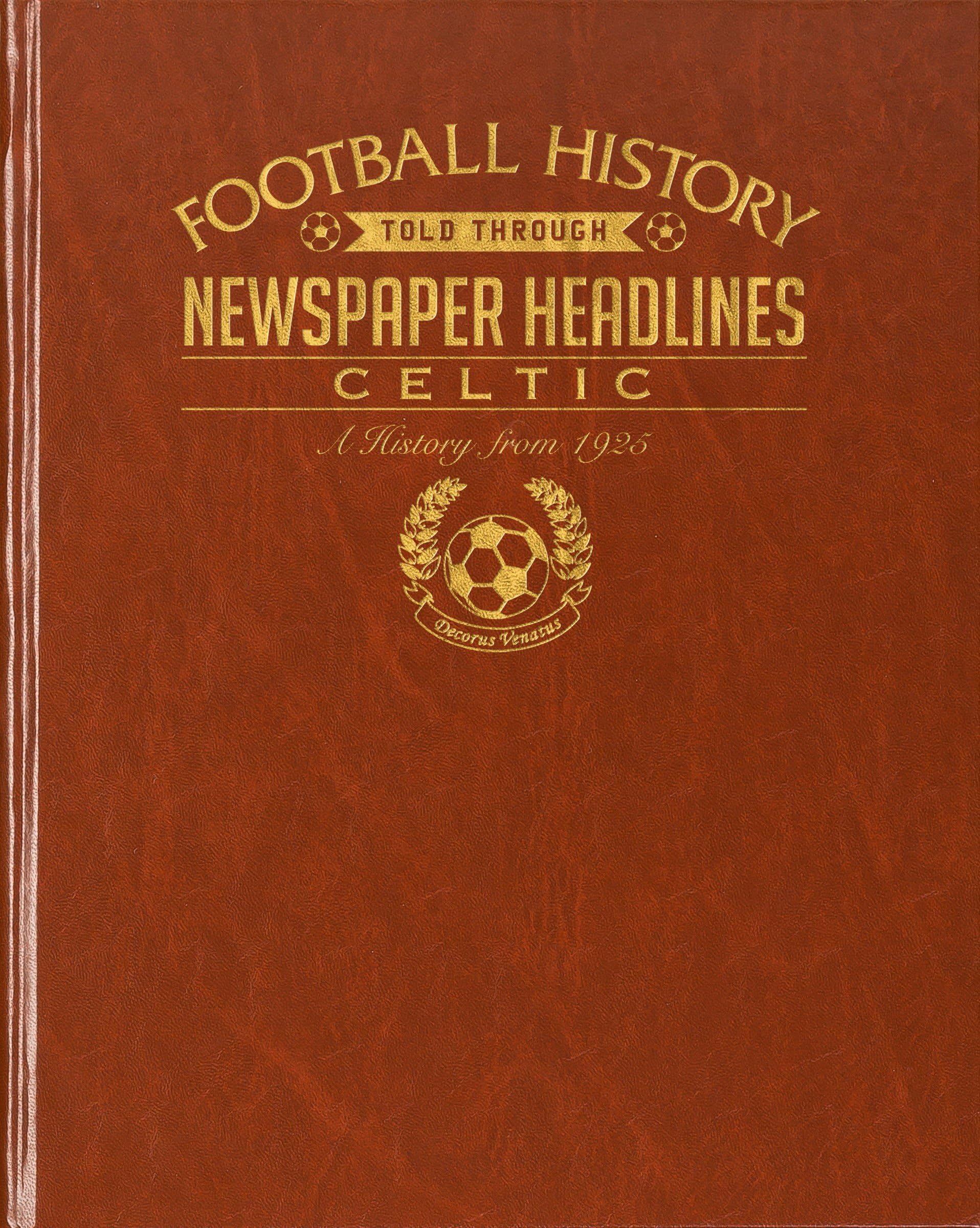 Signature gifts Premium Personalised Bound Football Newspaper Book