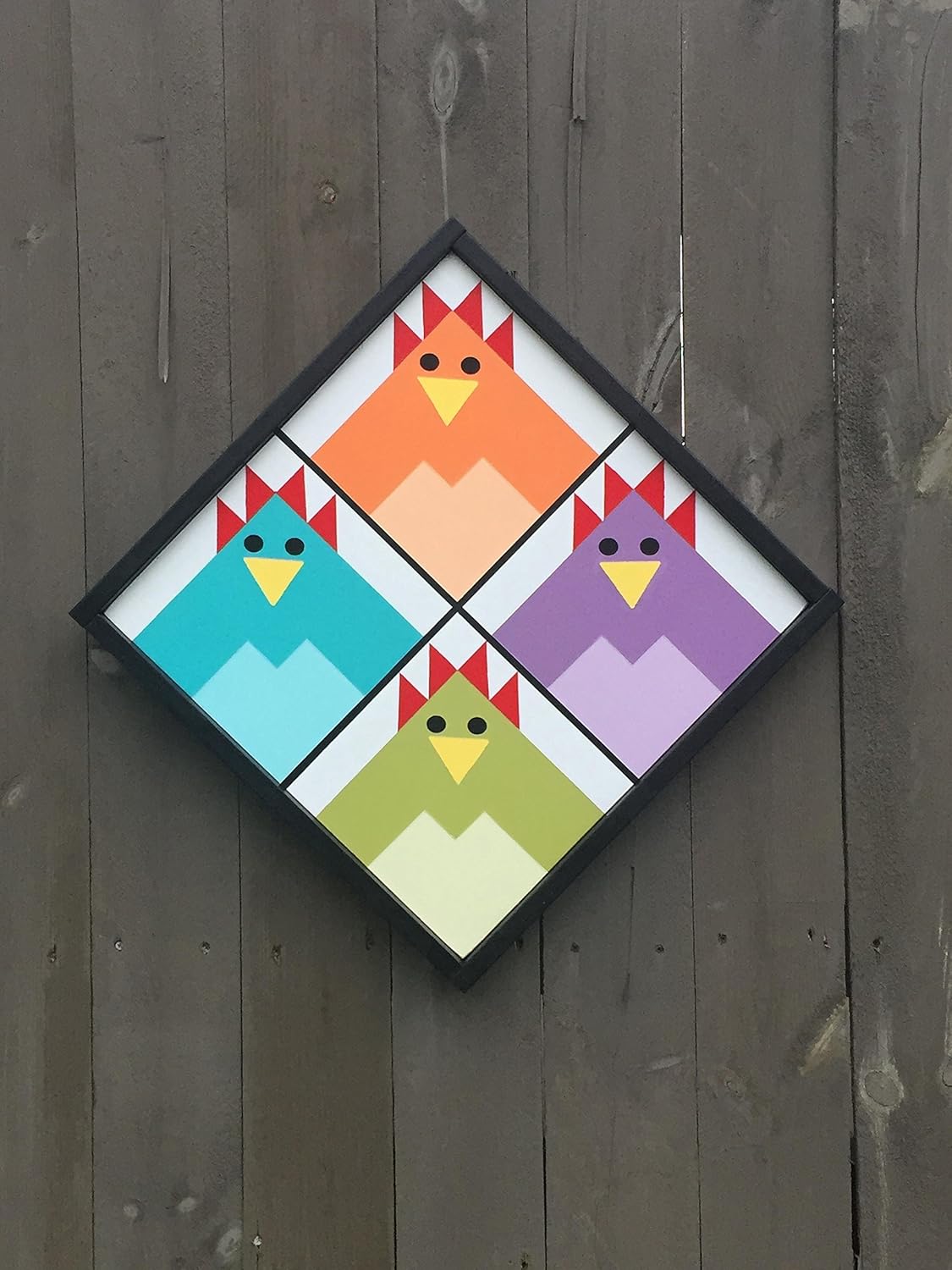 Amazon Com Spring Chicken Barn Quilt Handmade