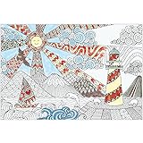 Dekali Designs Seascape Extra Large Coloring Poster