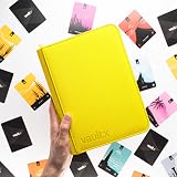 Vault X 4 Pocket Trading Card Zip Binder 160 Cards Exo-Tec Yellow view 4