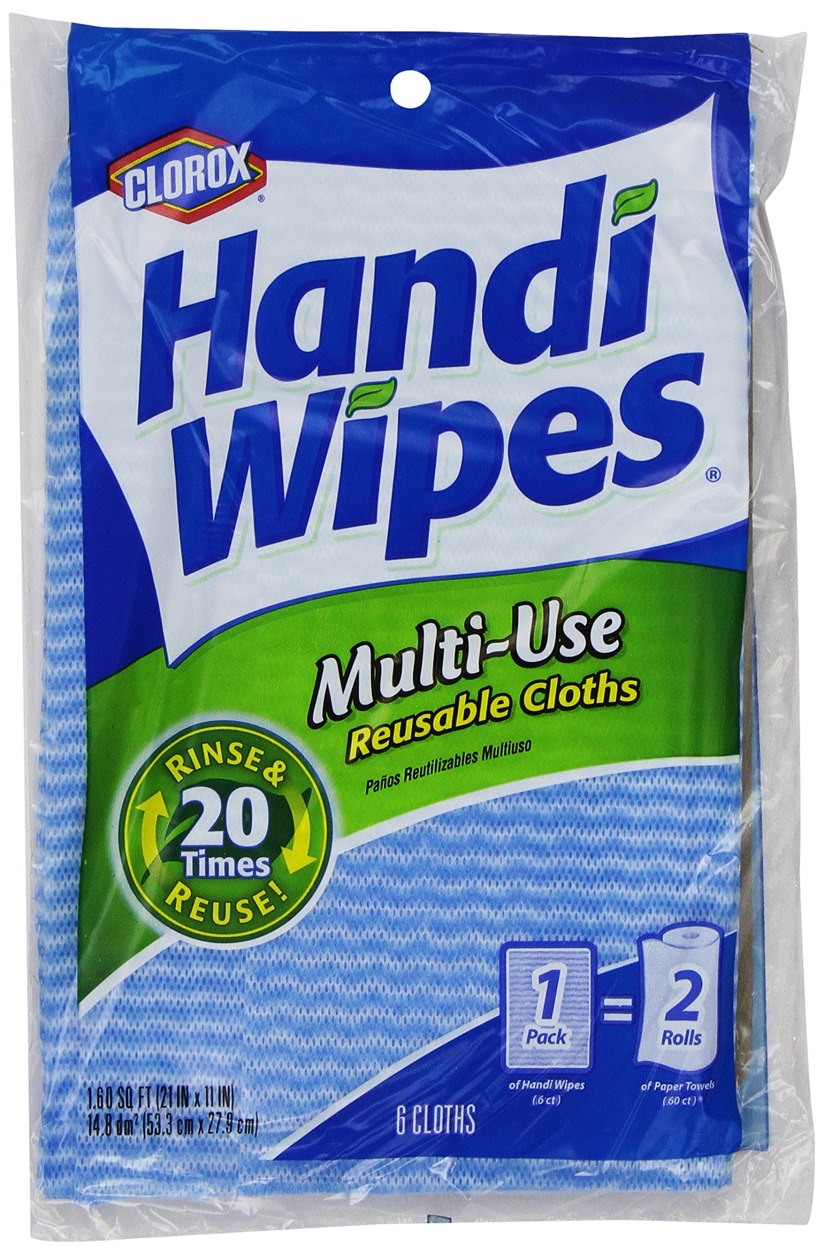 CloroxHandi Wipes Reusable Cloths, Extra Large 6 cloths 6-Cloths Pink