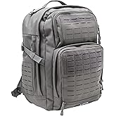 LAPG Atlas 24 Hour Tactical Backpack for Men & Women, Large Hiking Camping Bug Out Backpack, Combat Survival Gear Bag, Grey