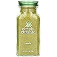 Simply Organic Ground Cumin Seed, 2.31 Ounce Glass Jar, Rich, Warm, Complex Earthy Spice Flavor, Certified Organic, Kosher