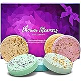 Cleverfy Aromatherapy Shower Steamers - Variety Pack of 6 Shower Bombs with Essential Oils. Purple Set: Lavender, Watermelon,
