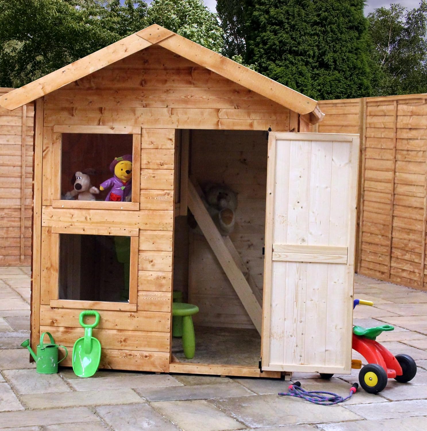 wooden wendy house two storey
