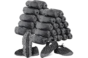 Brikoli 300 Pcs Disposable Shoe Covers,Non Slip Boot Covers Slip Proof Shoe Cover for Indoors,Floor and Carpet Protectors Sho