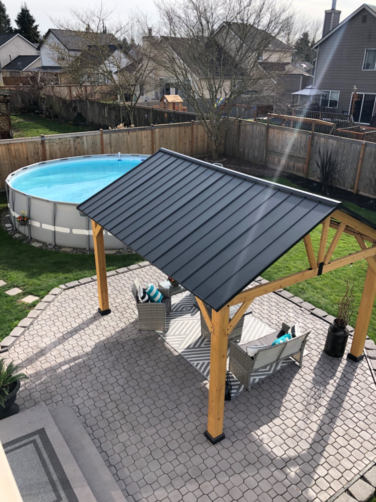 111/mo Finance Sunjoy Helena Collection 11 x 13 ft. Outdoor Patio