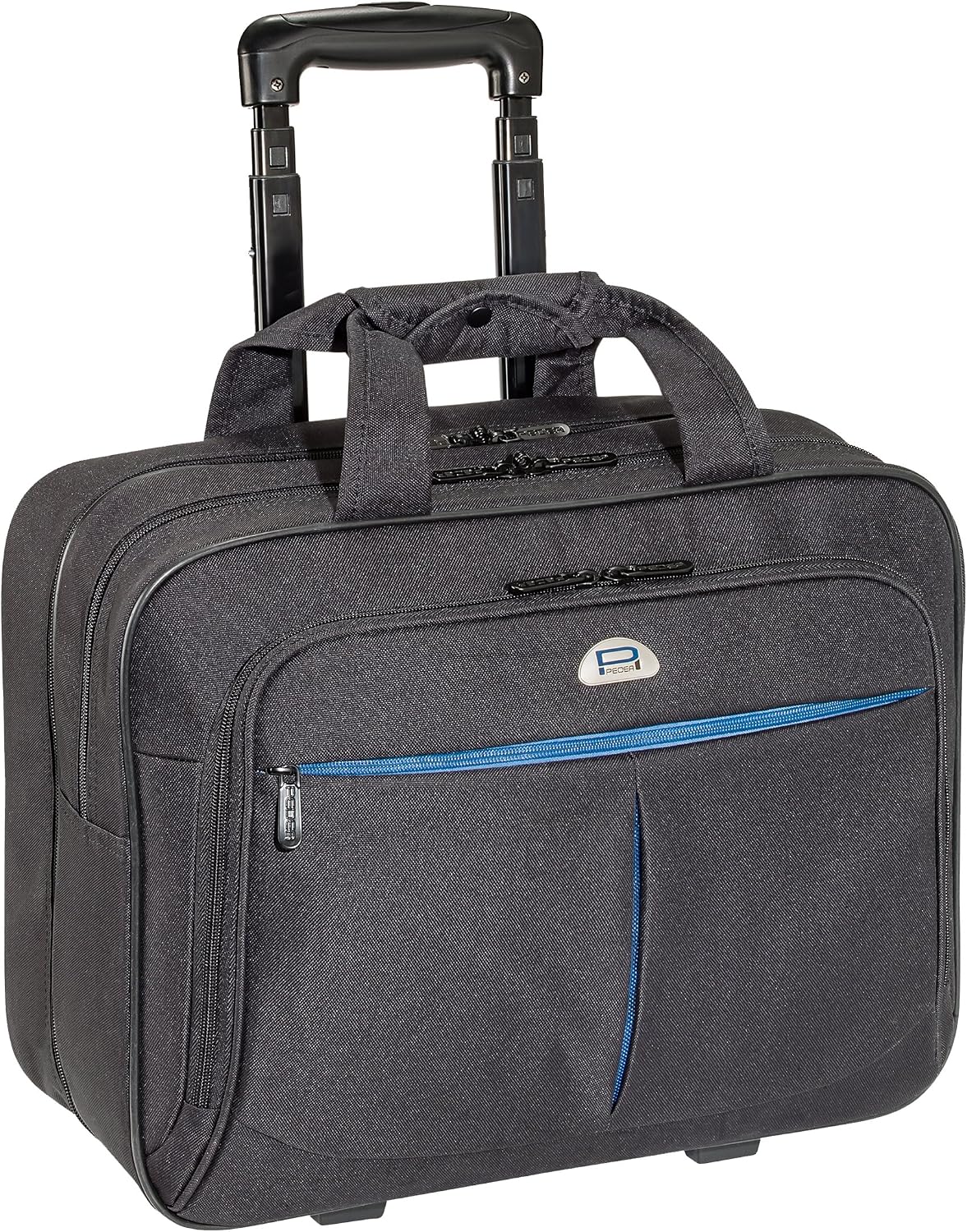 PEDEA business trolley "Premium Air" rolling case for laptops up to 17.3 inches (43.9 cm) with overnight compartment, black