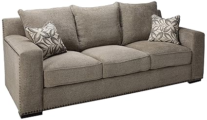 ACME Ushury Gray Chenille Sofa with 2 