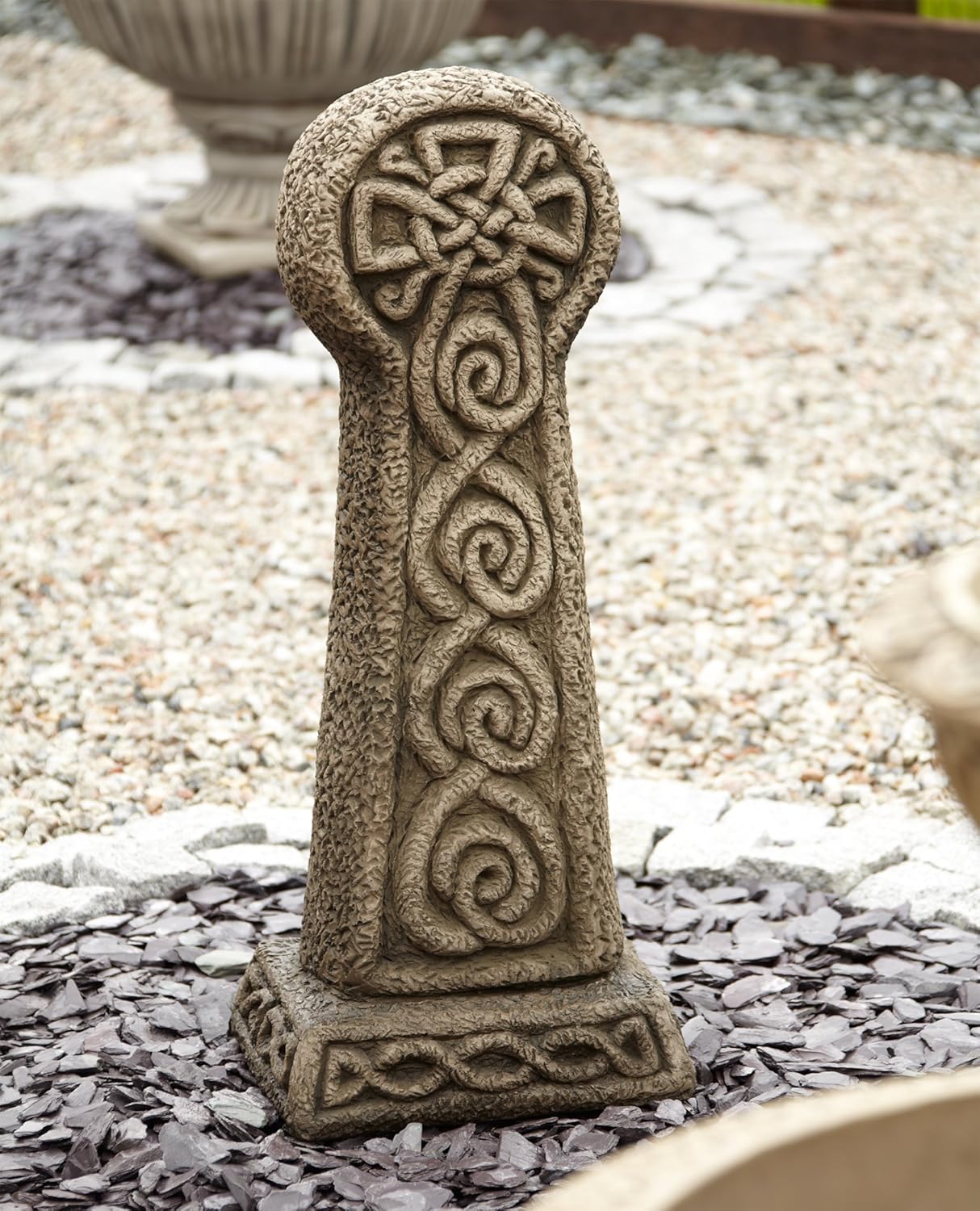 Large Garden Ornaments Gothic Celtic Cross Stone Sculpture Statue