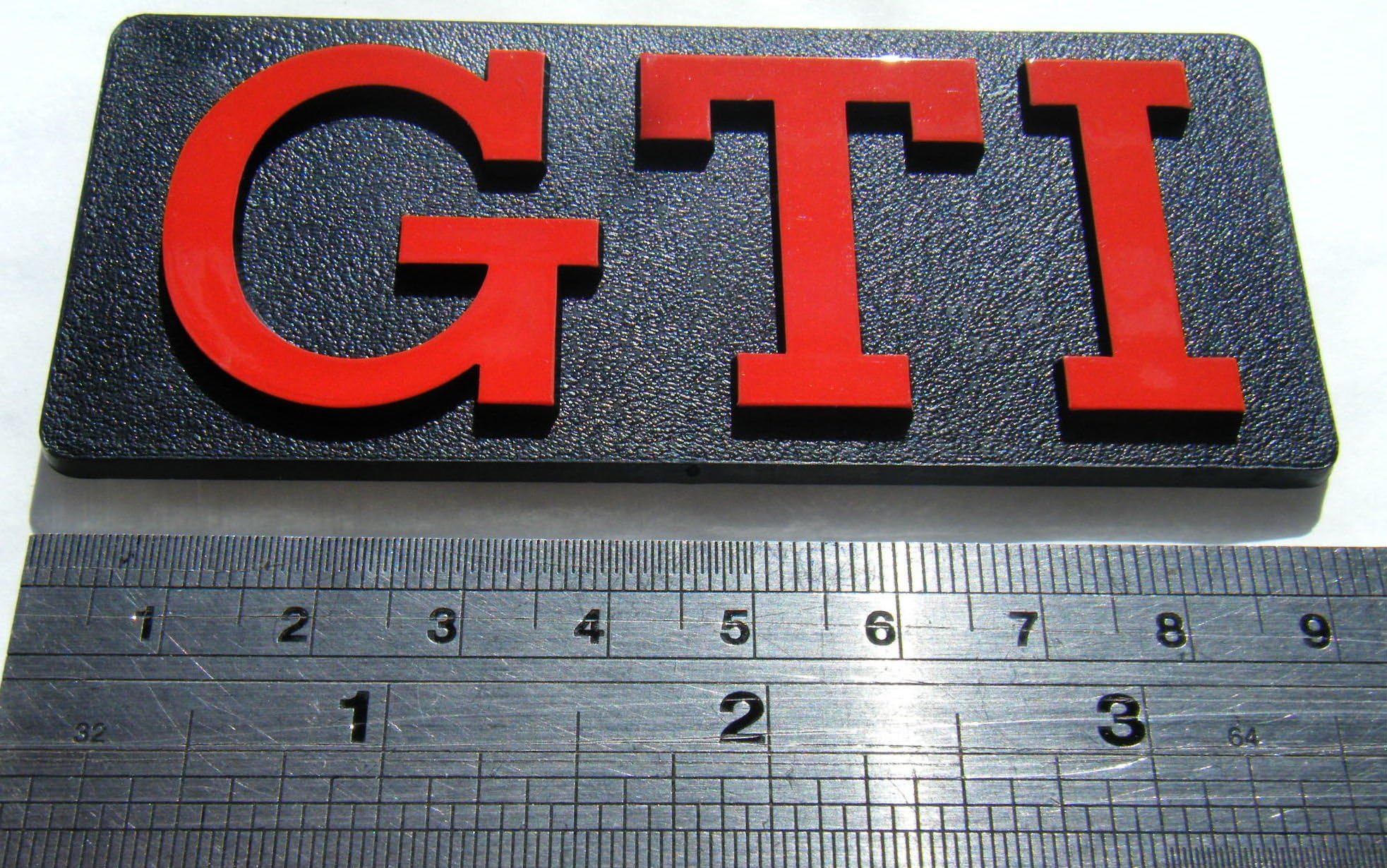 GTI Badge Red GTI Black background Red GTI Emblem