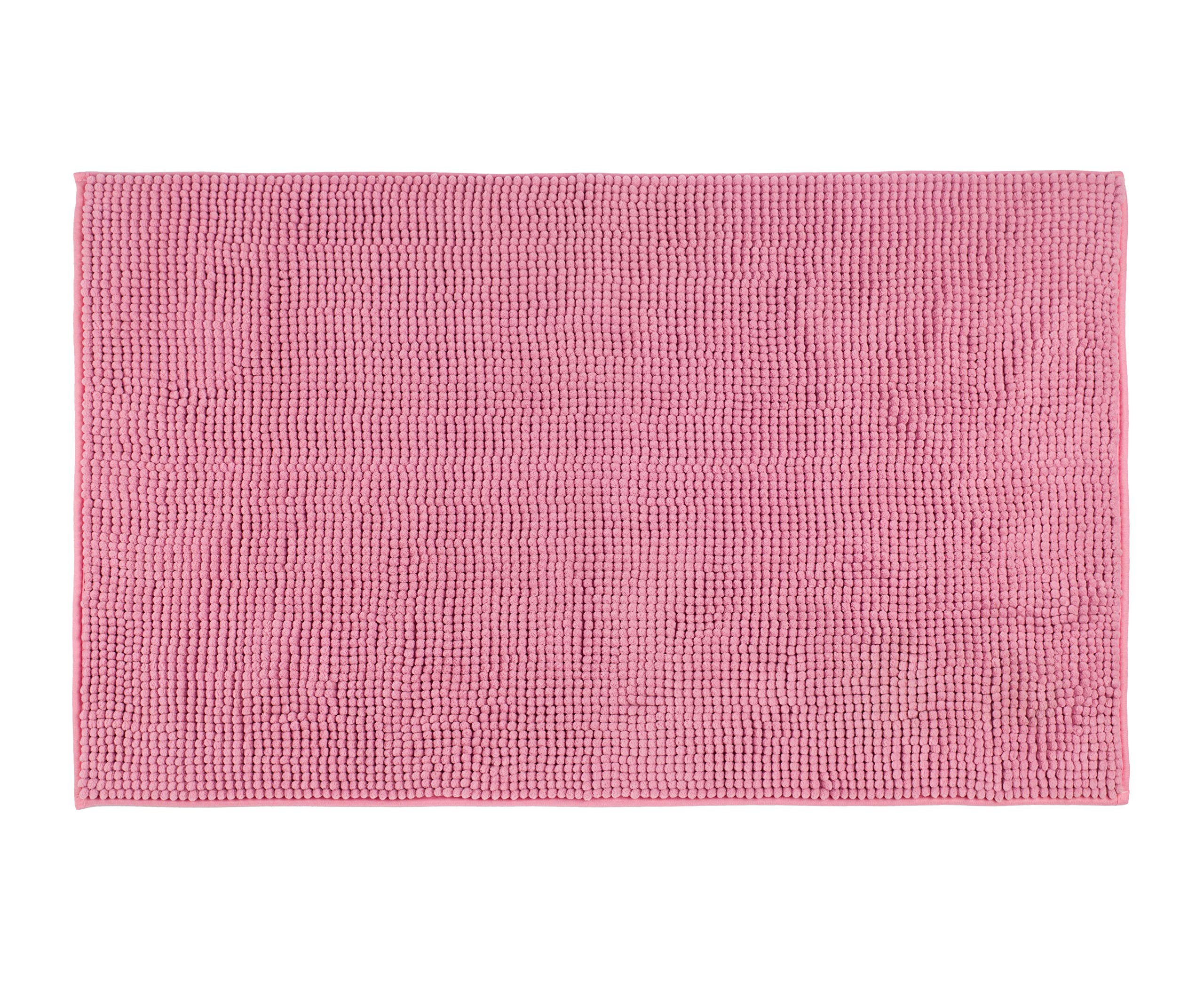 Gözze - Anti-Slip Bath Mat, Super Soft, 100% Microfibre, 70 x 120 cm - Dusty Pink