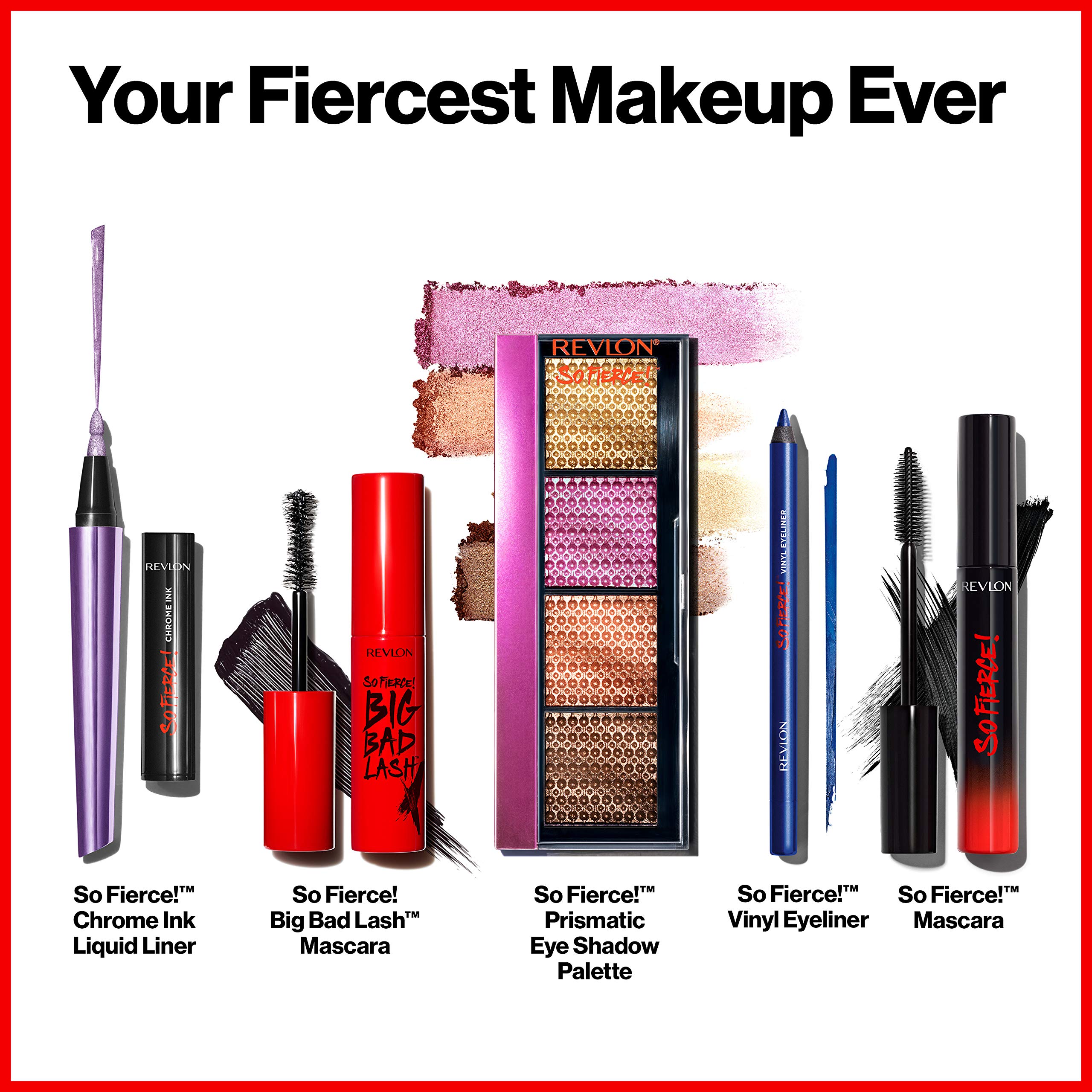 Revlon Mascara, So Fierce Big Bad Lash Eye Makeup, Volumizing, Lasts up to 24 Hours, No Clump, Smudge-Proof, Flake-Free, 761 Black, 0.34 fl oz