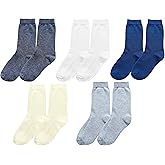 tittimitti 98% Organic Cotton Children Kids Boy's Girl's Socks (5-pack)