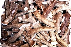 BIG DOG ANTLER CHEWS Premium Deer Antler Pieces - Dog Chews - Antlers by The Pound, One Pound - Six Inches or Longer - Medium, Large and XL - Happy Dog Guarantee!